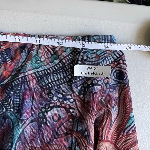 Women's Stretchy Elastic Waist Print Boho Mini Skirt Summer abstract print - Picture 6 of 11